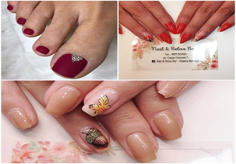 Маникюр с гел лак + педикюр с гел лак + неограничен брой декорации в Nail & Relax Bar, София