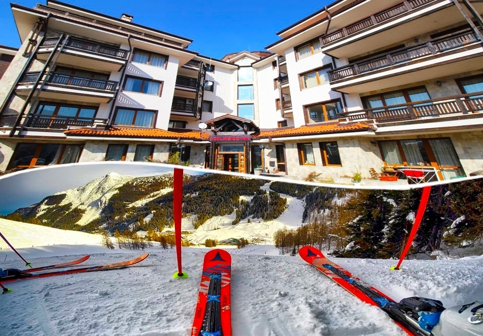 Нощувка или нощувка със закуска на човек + джакузи и сауна на цени от 18.90 лв. в Еделвайс Инн***, Банско