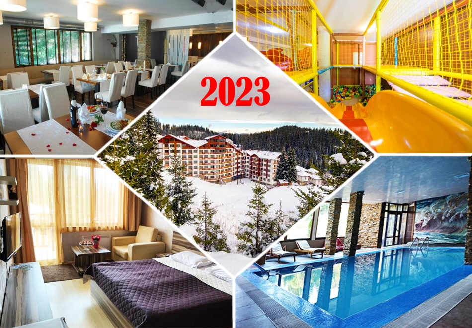 Нова година в Пампорово. 3, 4 или 5 нощувки на човек със закуски и вечери, едната празнична + басейн в апарт-хотел Форест Нук