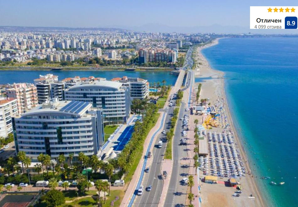 Нова Година в PORTO BELLO HOTEL RESORT & SPA 5*, Анталия, Турция! Полет от София + 4 или 5 нощувки на човек на база All inclusive.  Доплащане за Гала вечеря