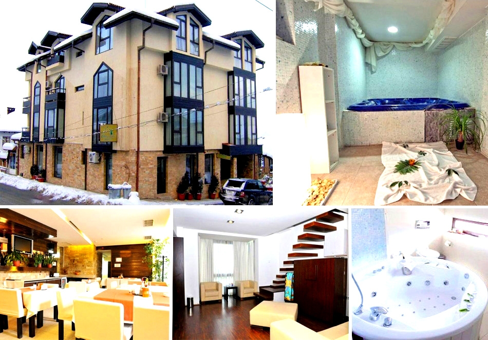 Нощувка на човек със закуска + джакузи, парна баня и сауна от Семеен хотел Елица, Банско