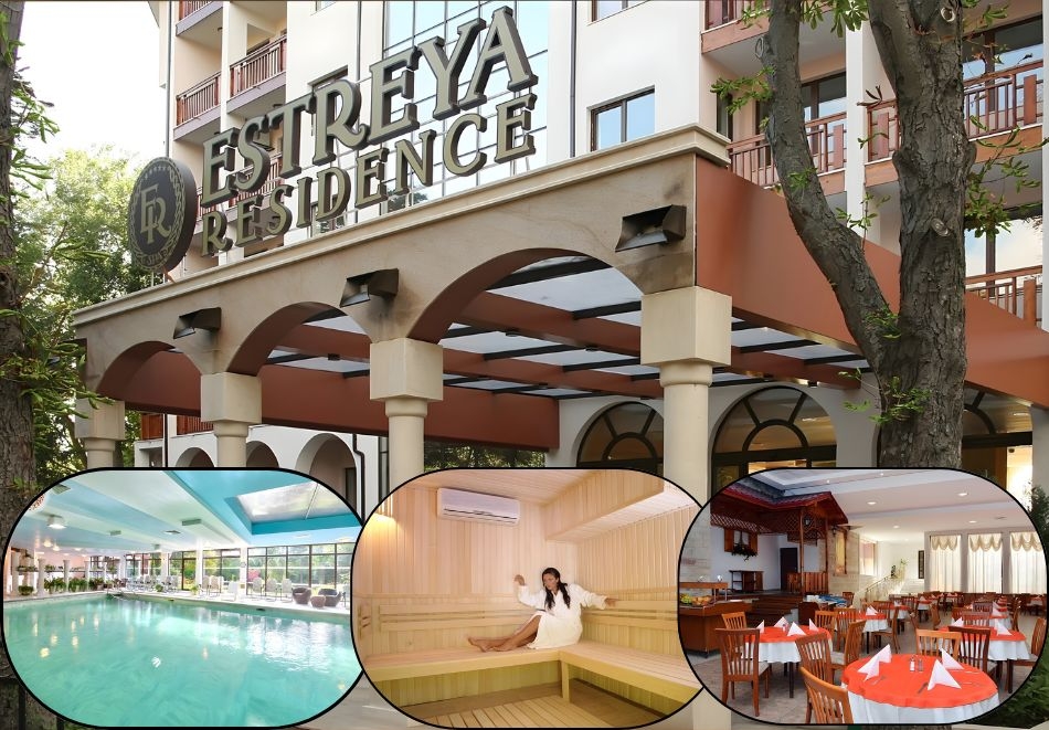 СПА ден за един човек с ползване на минерален басейн и сауна от хотели Естрея****, Св. Св. Константин и Елена! Възможност за доплащане за обяд и масаж