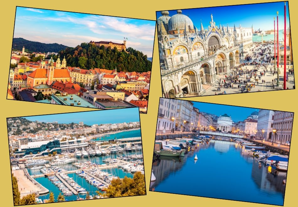 Екскурзия до Загреб, Любляна, Триест, Генуа, Сан Ремо, Империя, Венеция: Автобусен транспорт + 5 нощувки на човек със закуски