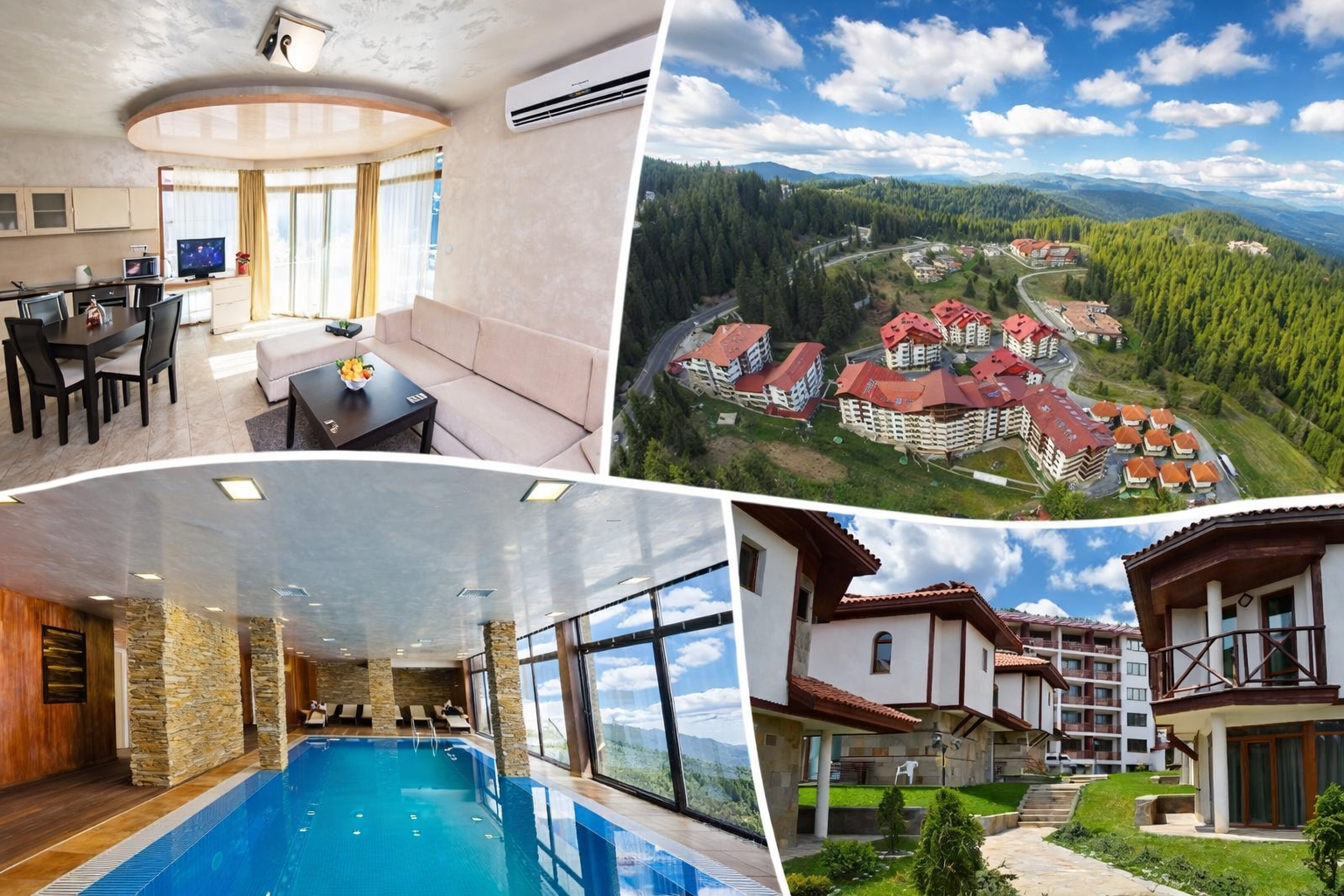 Нощувка в самостоятелна вила с камина и барбекю с капацитет до 5 човека + басейн и релакс пакет в комплекс Форест Нук