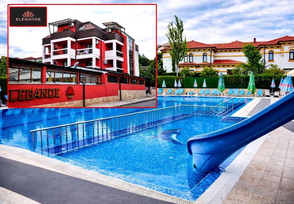 Почивка през юли и август в Огняново: Нощувка на човек със закуска и вечеря + 2 минерални басейна и релакс зона от хотел Елеганс***