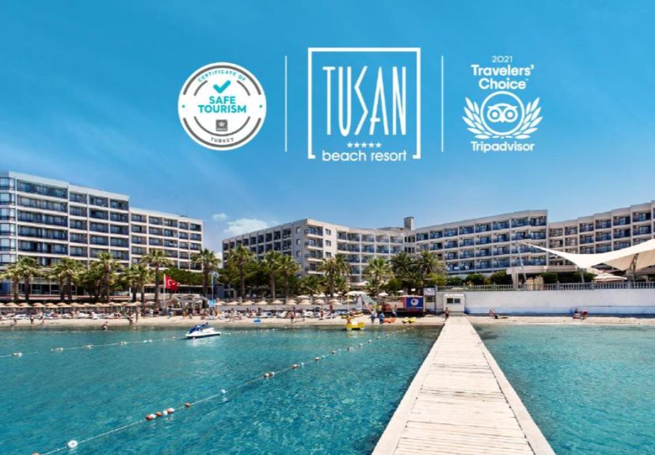 Нова Година в Tusan Beach Resort 5*, Кушадасъ, Турция! Автобусен транспорт + 4 Аll Inclusive нощувки на човек. Доплащане за Новогодишна вечеря!, снимка 2