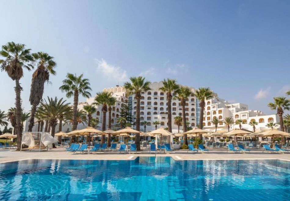 През 2026г. на първа линия в MARHABA PALACE 5*, Порт ел Кантауи, Тунис! Чартърен полет от София + 7 нощувки на човек на база All Inclusive!, снимка 2
