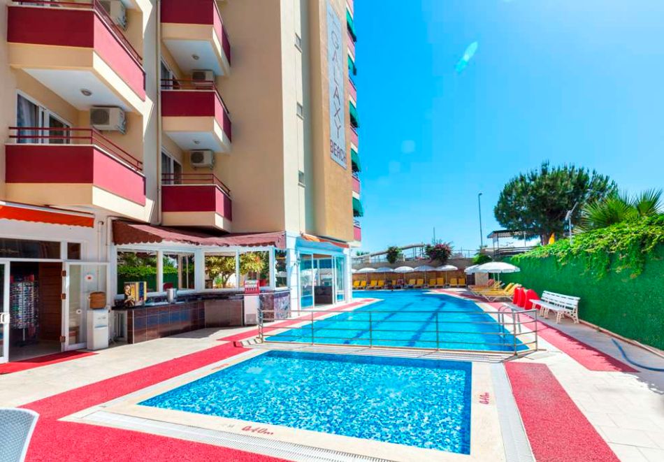 На първа линия в GALAXY BEACH HOTEL 4*, Алания, Турция 2026. Чартърен полет от София или Варна + 7 All Inclusive нощувки на човек, снимка 2