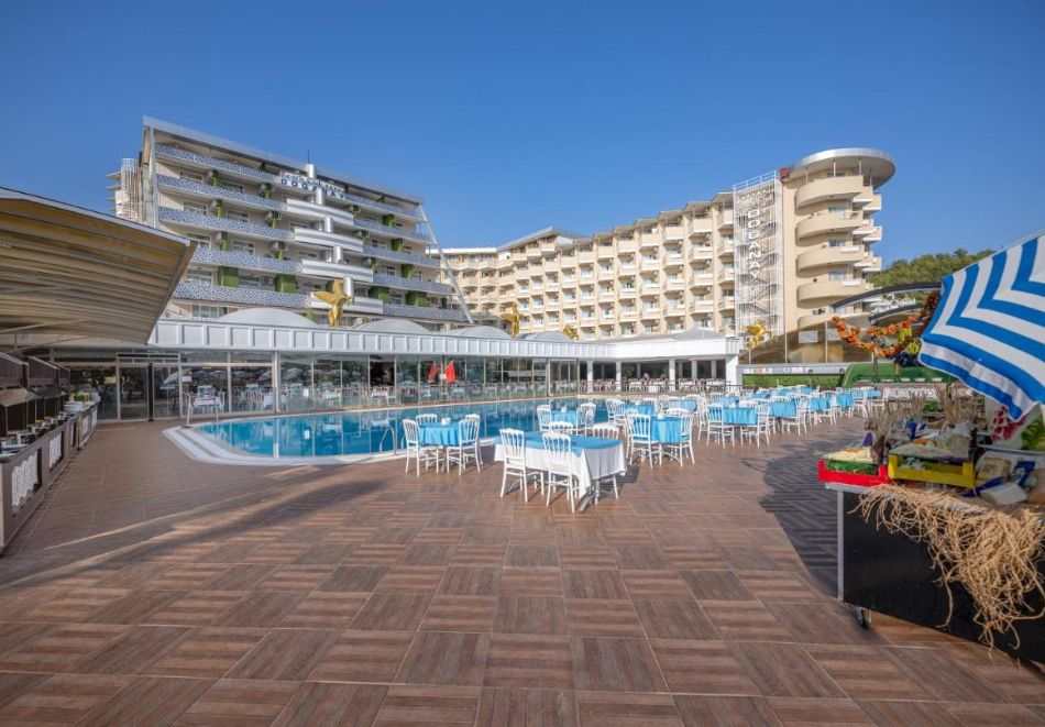 Ранни записвания на първа линия в BEACH CLUB DOGANAY 5*, Алания,Турция! Автобусен транспорт + 7 нощувки на човек на база Ultra All Inclusive. Дете до 10.99г. безплатно!, снимка 3