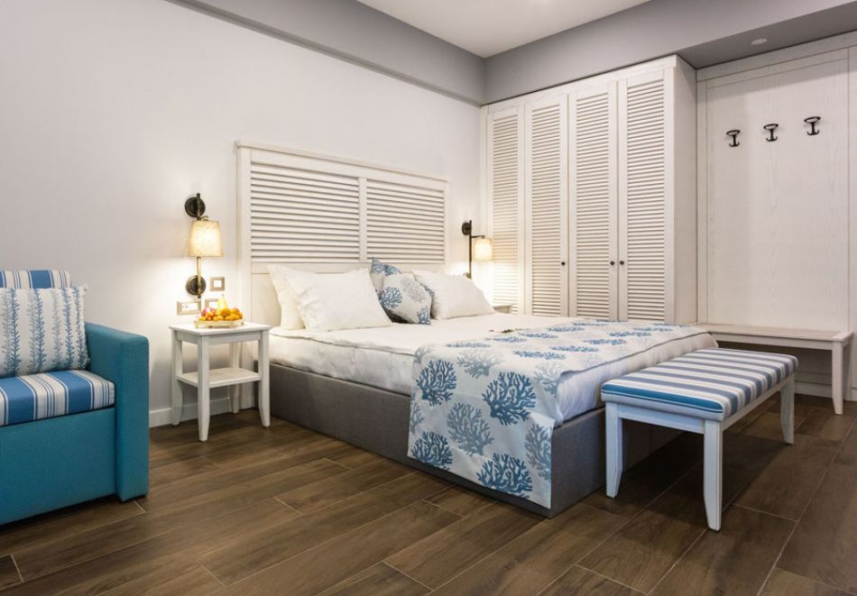 На първа линия на о. Тасос, Гърция: Нощувка на човек със закуска и вечеря + басейн, чадър и шезлонг на плажа в Thassos Grand Resort 5*. Дете до 6г. БЕЗПЛАТНО!, снимка 11