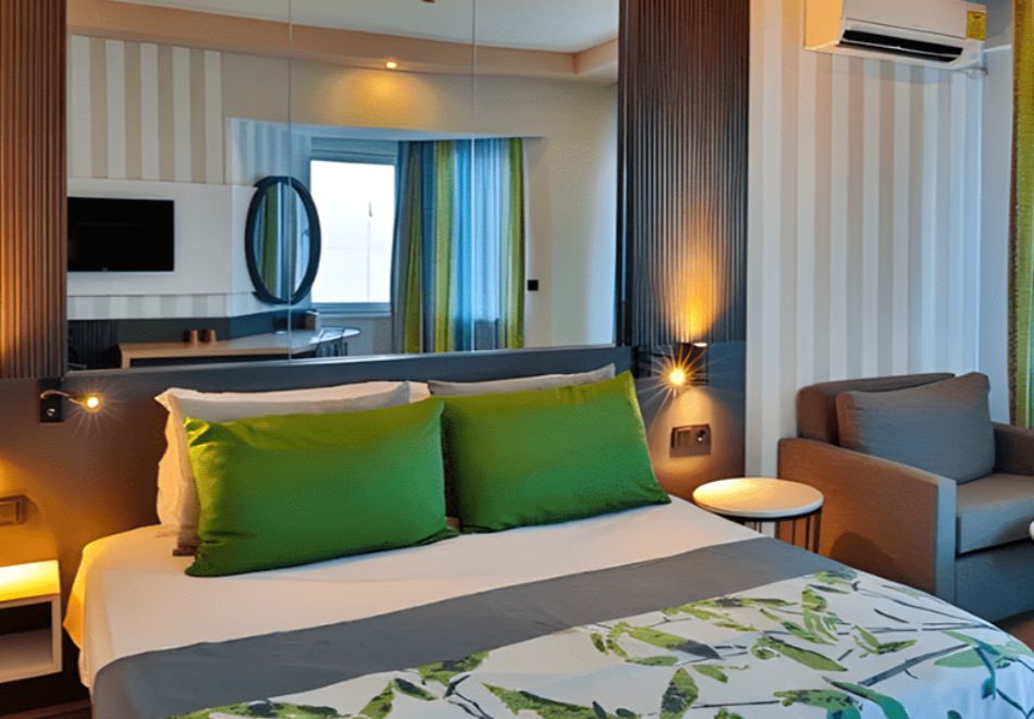 На първа линия в Алания, Турция: Автобусен транспорт + 7 нощувки на човек на база Ultra All Inclusive в EOS BEACH RESORT 4*, снимка 5