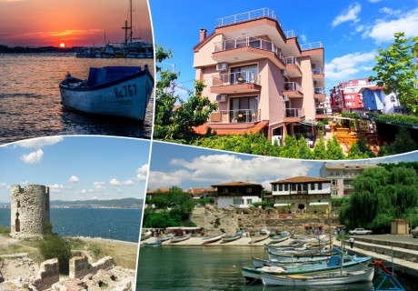 Лято 2020 на 30м. от плажа на ТОП ЦЕНИ! Нощувка за двама, трима или четирима в хотел Карел, между Равда и Несебър