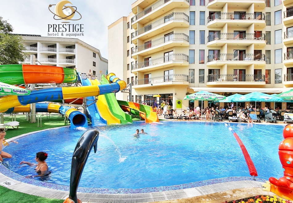 2+ нощувки на човек на база All Inclusive + басейни и СПА в Престиж хотел и аквапарк****, Златни Пясъци