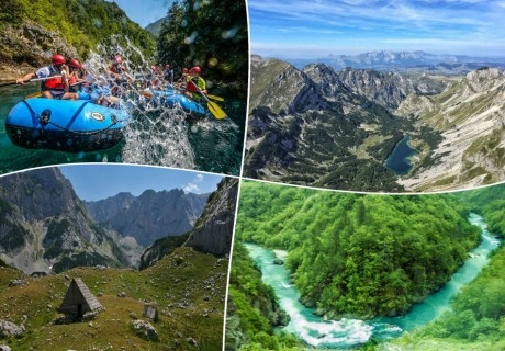 Рафтинг на р. Тара, Босна и Херцеговина + 3 нощувки на човек със закуски, обеди и вечери в комплекс Trio Lux Resort, Фоча + джип сафари от Го Лив