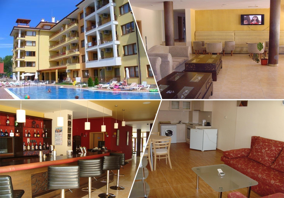 Нощувка в апартамент за четирима от Апартхотел Съни Дриймс, Слънчев бряг