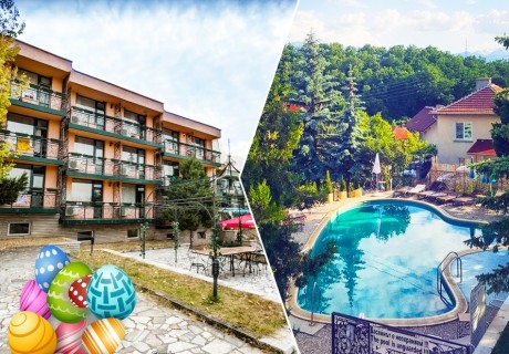 Великден в Пчелински бани, до Костенец! 3 нощувки на човек на база All inclusive light + 2 басейна с гореща минерална вода и сауна от хотел Виталис