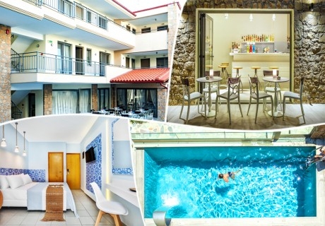 3 или 4 нощувки на човек със закуски + басейн на 100м. от плажа в Core Resort Hotel 4*, Полихрно, Гърция от Трипс Ту Гоу
