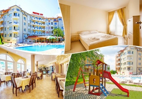 Нощувка на човек на база All Inclusive + басейн в хотел Престиж Сити І, Слънчев Бряг