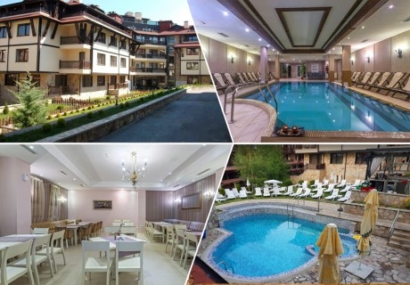 5 All inclusive light нощувки на човек на цената на 4 + външен и вътрешен басейн и релакс зона в хотел Мария Антоанета, Банско
