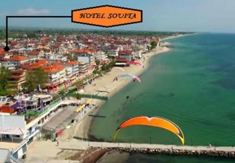3+ нощувки на човек със закуска на 100м. от плажа в Хотел Souita, Паралия Катерини