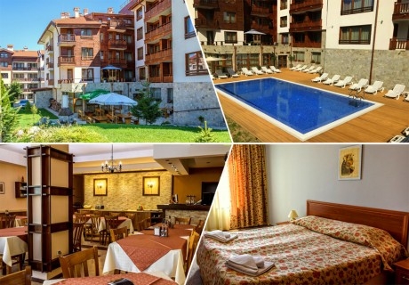 Нощувка на човек на база All Inclusive + 2 басейна и релакс зона в хотел Евъргрийн, Банско