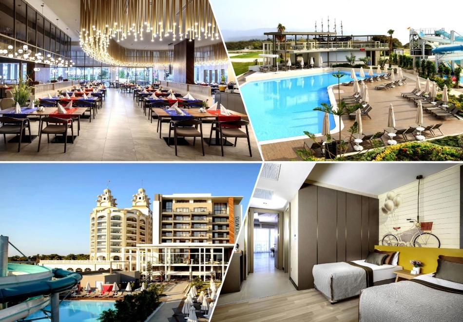 Ранни записвания за лято 2023г. в хотел RIOLAVITAS RESORT & SPA 5*, Сиде, Турция! Автобусен транспорт + 7 нощувки на човек на база Ultra All Inclusive. Дете до 12.99г. безплатно!