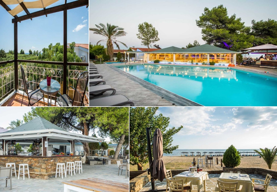 Ранни записвания в Coral Blue Beach Hotel***, Геракини, Гърция! 2+ нощувки на човек със закуски, обеди* и вечери* + басейн