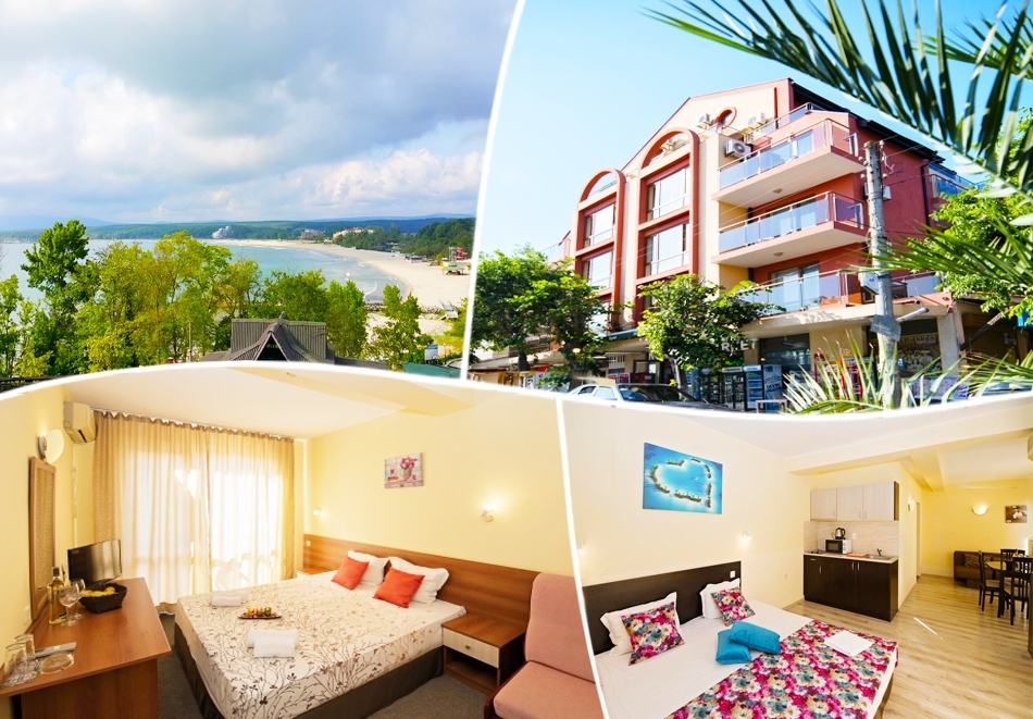 Нощувка на човек със закуска и вечеря + 1 час разходка с ЯХТА от хотел Примавера 2, Приморско