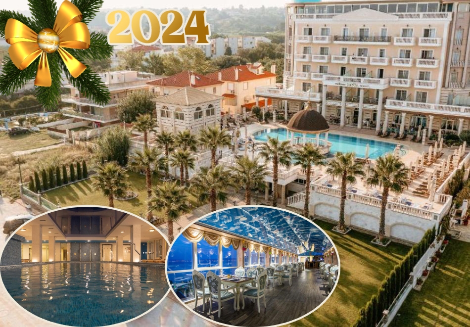 Нова Година в Солун, Гърция! 2 или 3 нощувки на човек със закуски и възможност за вечери + Празнична вечеря + вътрешен басейн в Wellness Santa Hotel 5*