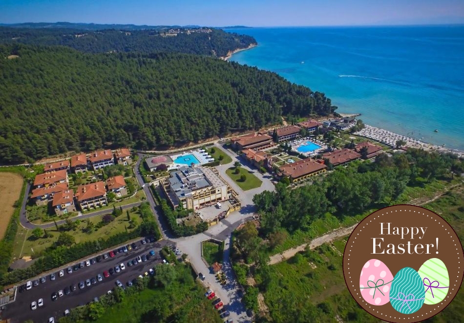 Великден в хотел Simantro Resort 5*, Сани, Касандра! 3 нощувки на човек със закуски и вечери + Великденски обяд + празнична музикална програма