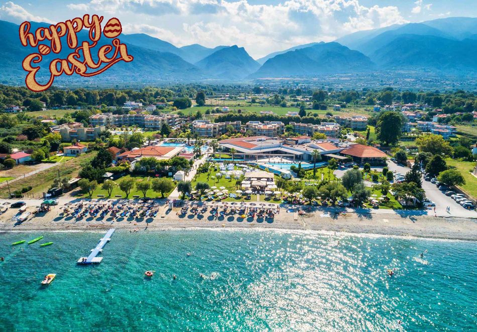 Великден в Пиерия, Гърция! 3 нощувки за ДВАМА със закуски, 2 обяда, единия Празничен и 2 вечери в хотел Poseidon Palace****. ДЕТЕ до 11.99г. БЕЗПЛАТНО!