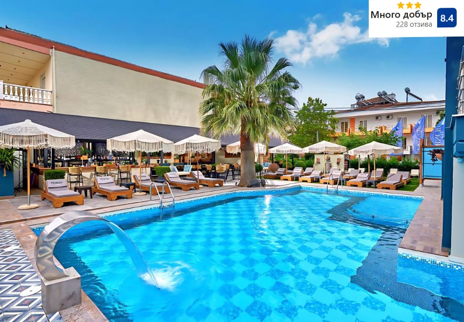 На 300м. от плажа в хотел Principal New Leisure***, Паралия Катерини! Нощувка за ДВАМА със закуска и възможност за вечеря + басейн