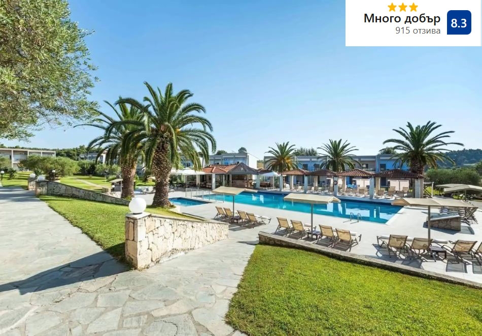 Лято 2025 в Iris Hotel***, Сивири, Гърция! Нощувка за ДВАМА със закуски и вечеря + басейн