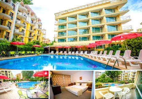 26.08 - 30.09 в Слънчев бряг! Нощувка на човек на база All Inclusive + басейн и паркинг в хотел Дева. Дете до 11.99г - безплатно!