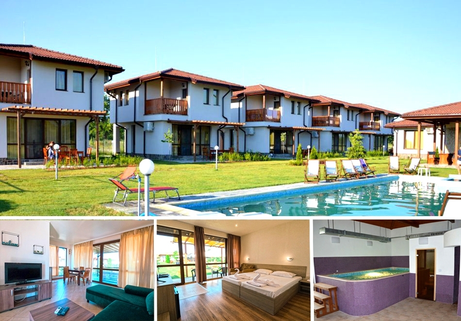 Нощувка в самостоятелна къща за 4 човека + външен басейн и джакузи от Комплекс Бендида Вилидж, Павел Баня