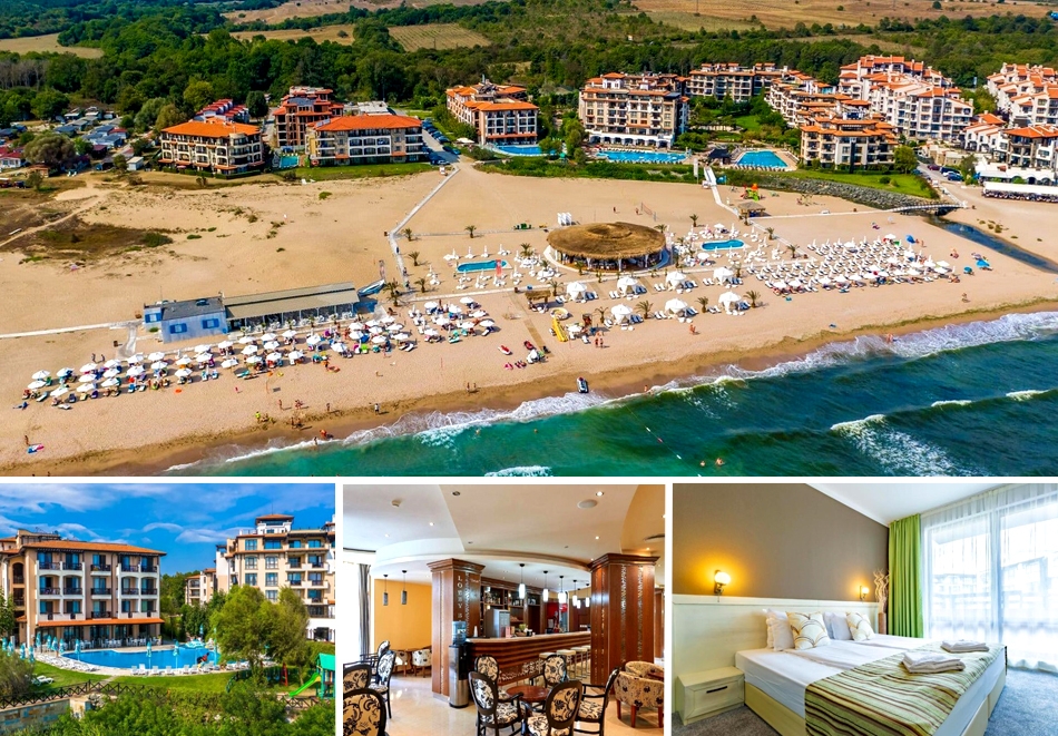 На ПЪРВА линия, плаж Оазис Бийч, Лозенец! Нощувка на човек на база All Inclusive + басейн от Хотел Оазис дел Маре****