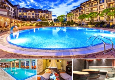Почивка край Банско! Нощувка на човек със закуска и вечеря или на база All Inclusive + външен, вътрешен басейн и релакс зона от Мурите Парк Хотел****. Дете до 13.99г - БЕЗПЛАТНО!