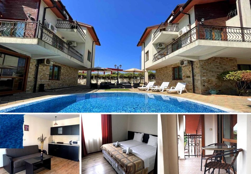 Нощувка на човек + басейн от Апартаменти Созополски перли, Созопол