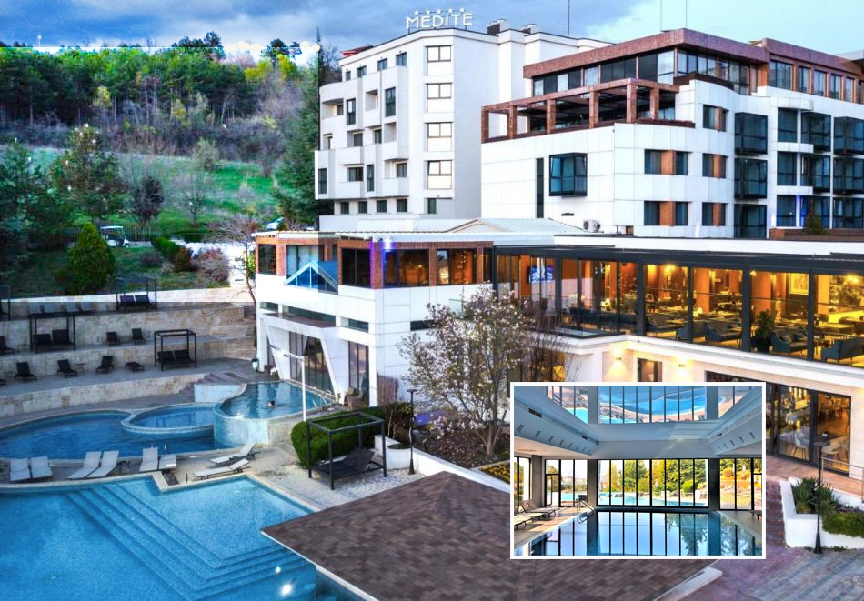 7+ нощувки на човек със закуски и вечери + минерални басейни и СПА пакет в хотел Медите СПА Резорт*****, Сандански. Деца до 11.99г. - БЕЗПЛАТНО!!!