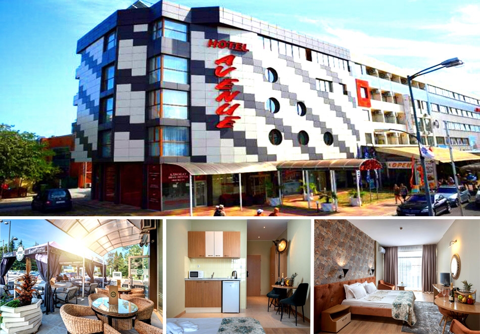 Нощувка на човек с възможност за закуска в хотел Авеню, Слънчев Бряг. Дете до 11.99г - БЕЗПЛАТНО!