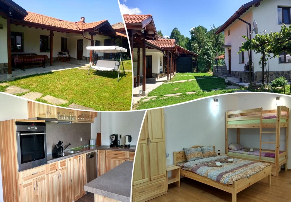 Нощувка за 14 човека в напълно оборудвана къща от Под върха, Априлци