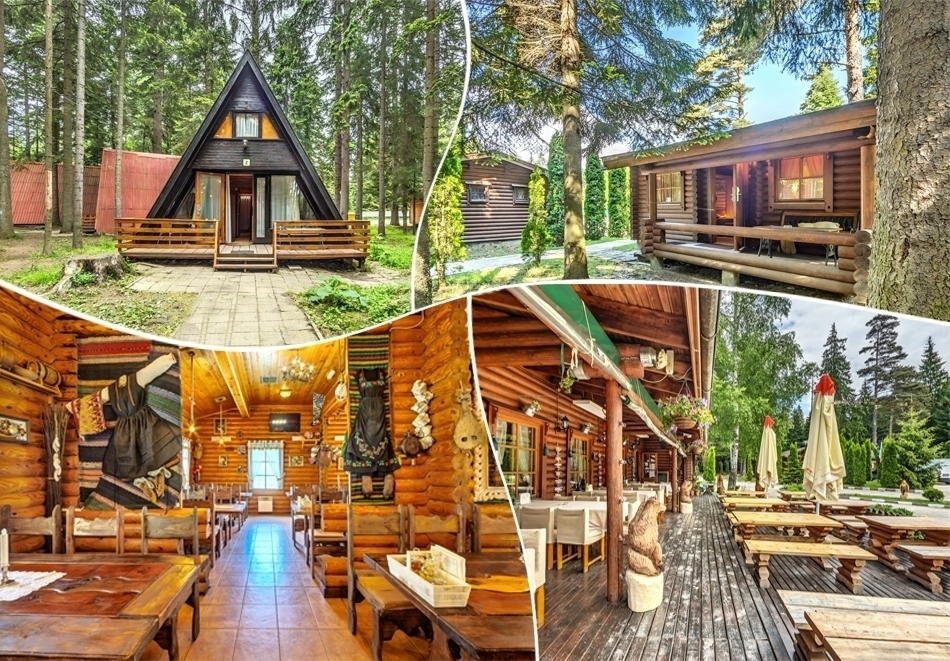 Нощувка в напълно оборудвани къщи с капацитет 4 или 5 човека + басейн и релакс зона във Вилни селища Ягода и Малина, Боровец