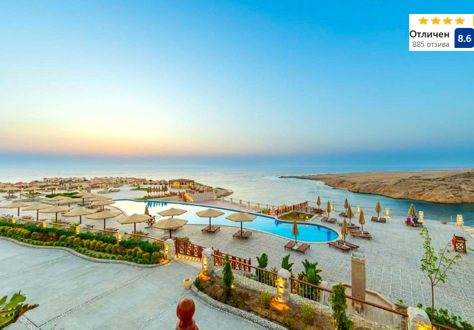 Почивка в Египет! Чартърен полет от София + 6 All Inclusive нощувки на човек в SIVA GOLDEN BAY MAKADI 4* + 1 нощувка, закуска, вечеря и посещение на пирамидите в Кайро
