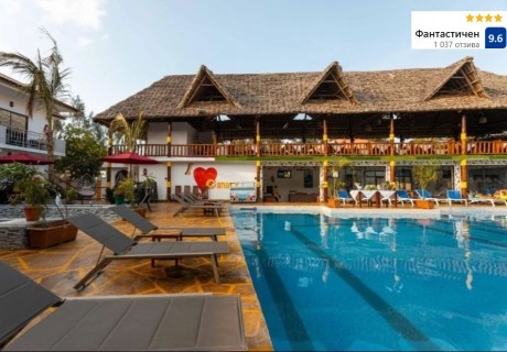 Екзотична почивка на 150м. от плажа в Занзибар! Полет от София + 7 нощувки на човек със закуски в Canary Golden Hotel 4*