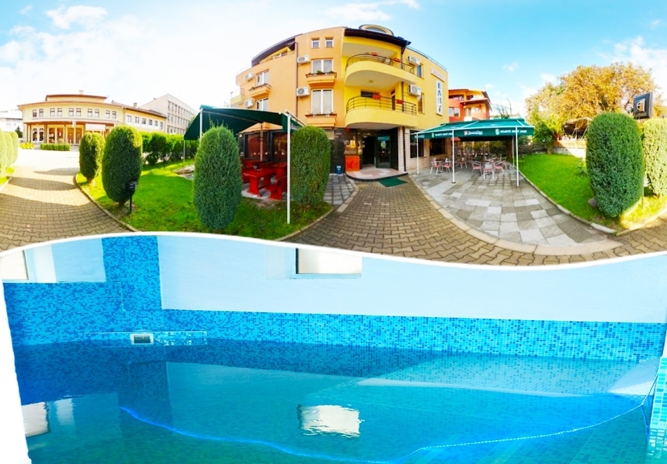 Нощувка на човек със закуска + минерален басейн и сауна в хотел Елит, Девин