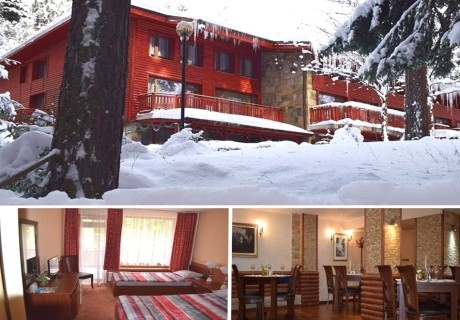 Нощувка на човек със закуска и възможност за обяд или вечеря, медицински преглед и 2 процедури на ден от хотел Калина, Боровец