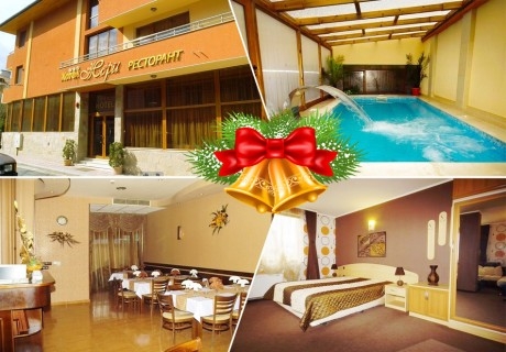 Коледа във Велинград! 3 нощувки на човек със закуски и вечери, две Празнични + минерален басейн и парна баня от семеен хотел Жери