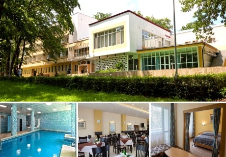 Балнео оферта за хотел Загоре, Старозагорски минерални бани! 5 или 10 нощувки на човек със закуски, обеди и вечери + минерален басейн и медицински преглед и 2 или 3 процедури на ден