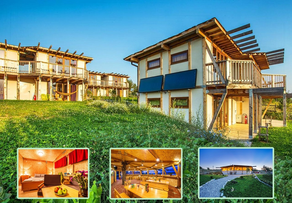 Нощувка на човек със закуска, обяд* и вечеря в Еко селище Дебели даб, с. Стара Кресна