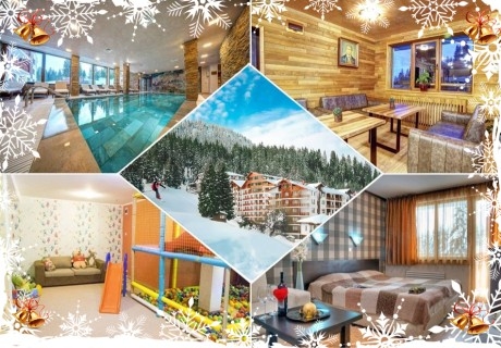 Коледа в Пампорово! 2, 3, 4 или 5 нощувки на човек със закуски и вечери, едната празнична + басейн и релакс зона + детска анимация от апарт-хотел Форест Нук